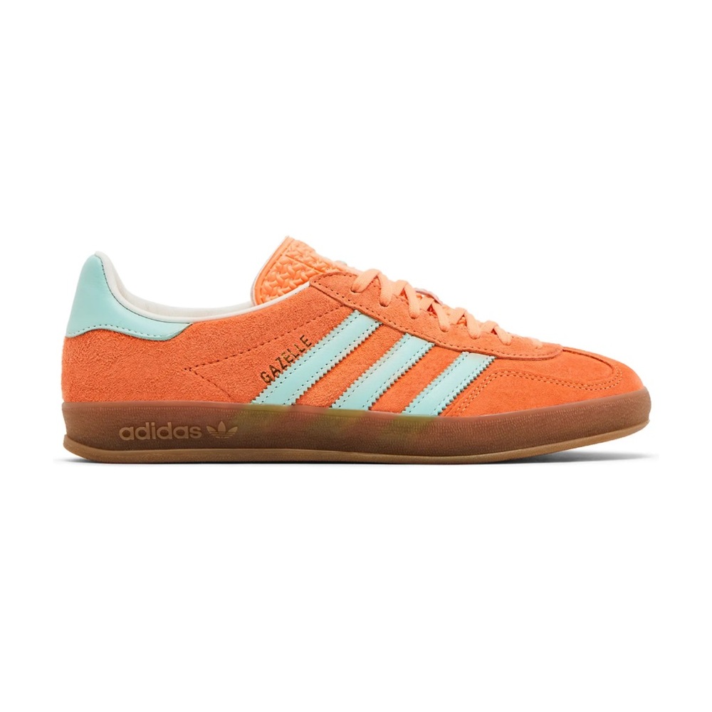 Adidas Gazelle Orange and Mint Shoes